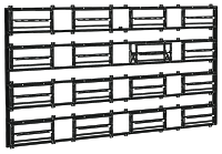 Каркас настенный для видеостены полного выдвижения ALG WMS W PO 4x4